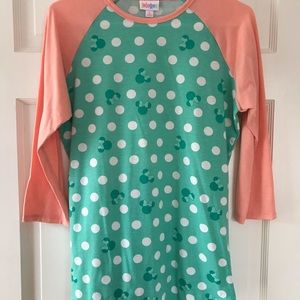 LuLaRoe Minnie Mouse Baseball Tee
